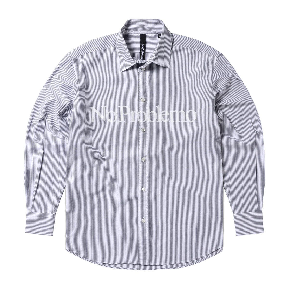 No Problemo Oxford Stripe LS Shirt / grey