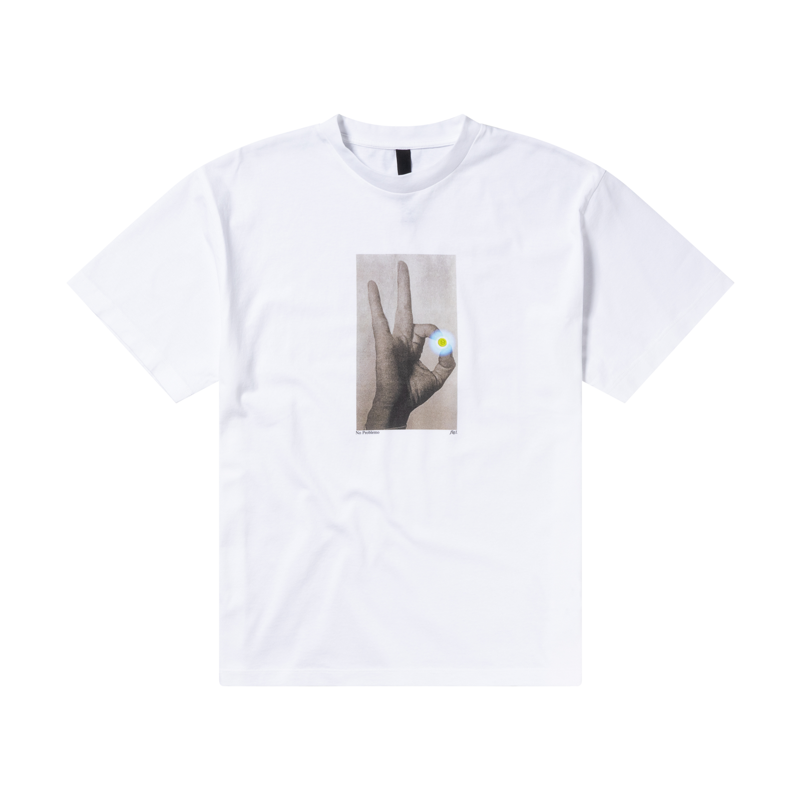 PILL SS TEE / no problemo / white