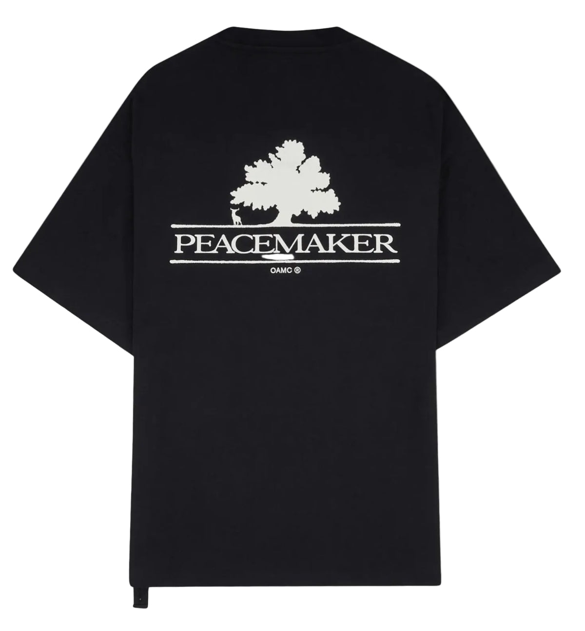 Tree Over Print Oversized Fit T-Shirt Black / PEACEMAKER oamc