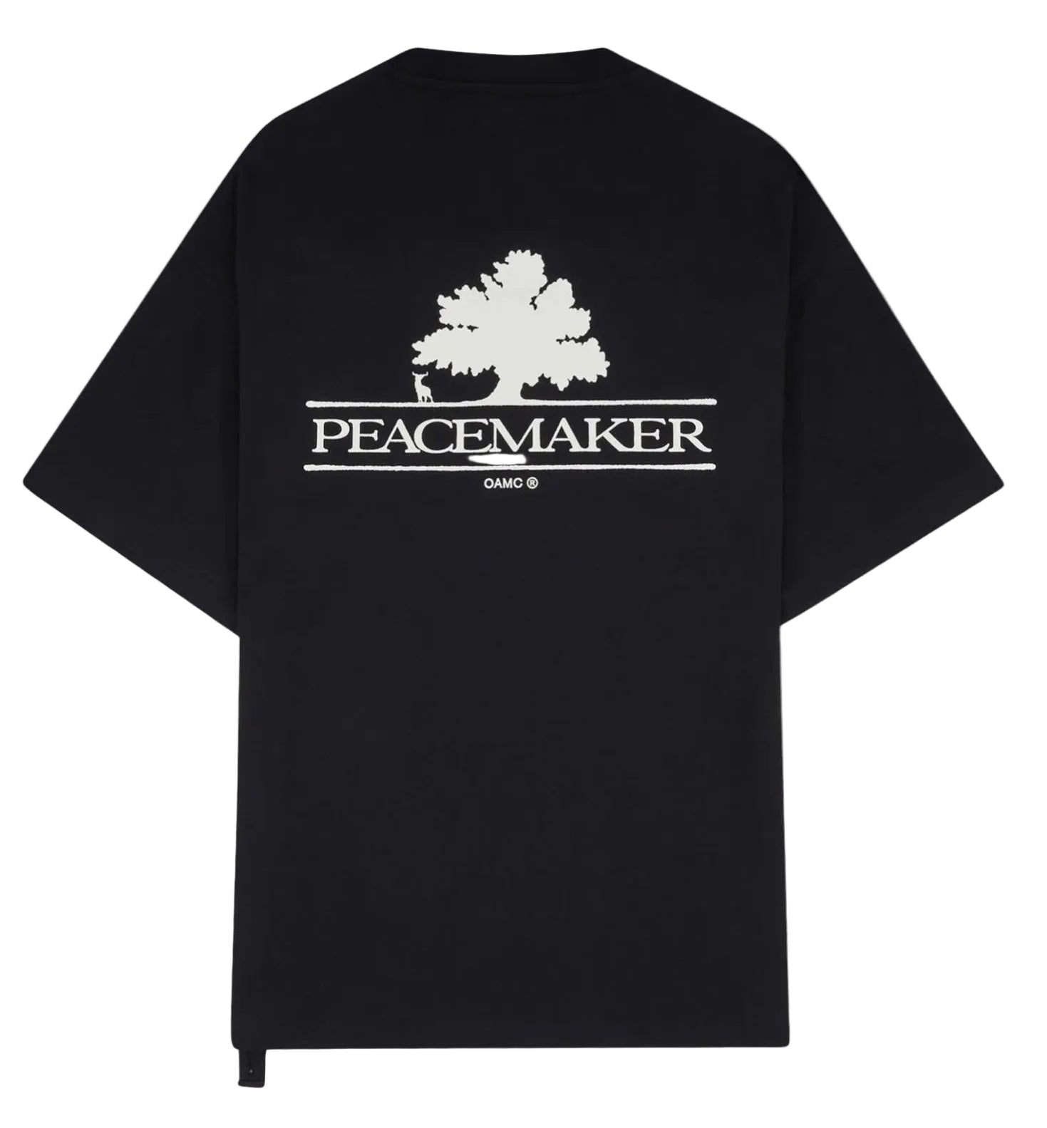 Tree Over Print Oversized Fit T-Shirt Black / PEACEMAKER oamc