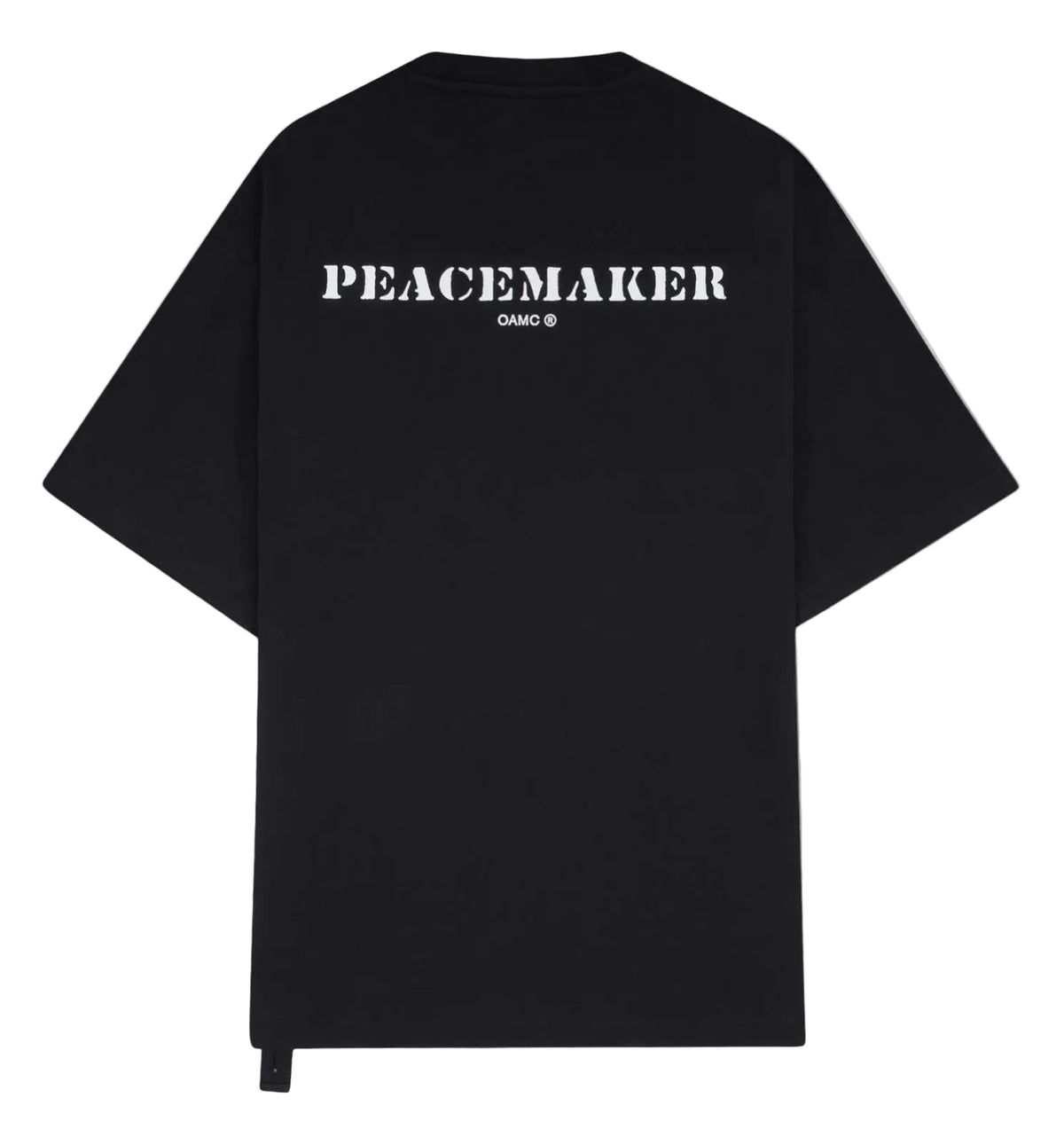 Stencil Print Pocket T-Shirt Black / peacemaker oamc