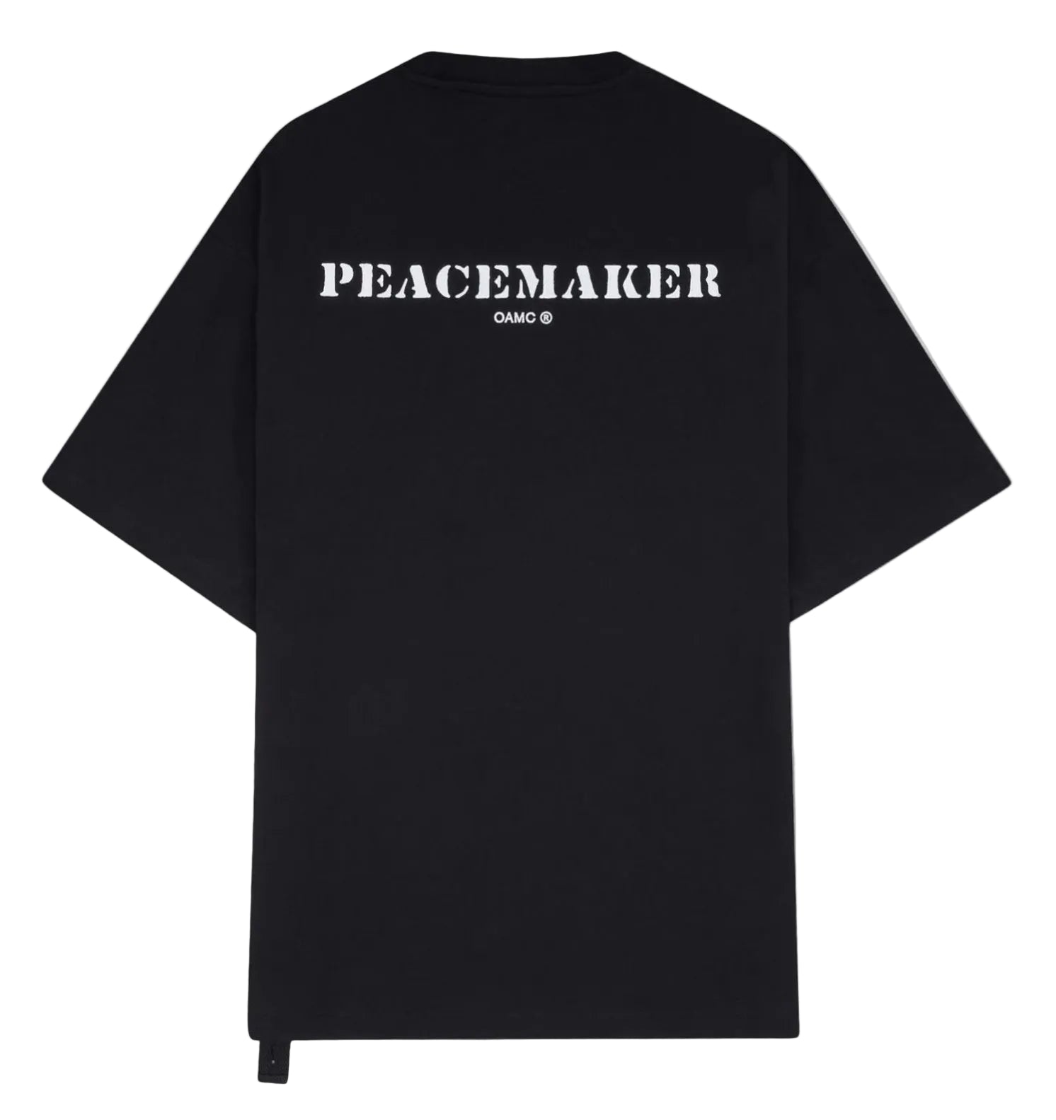 Stencil Print Pocket T-Shirt Black / peacemaker oamc