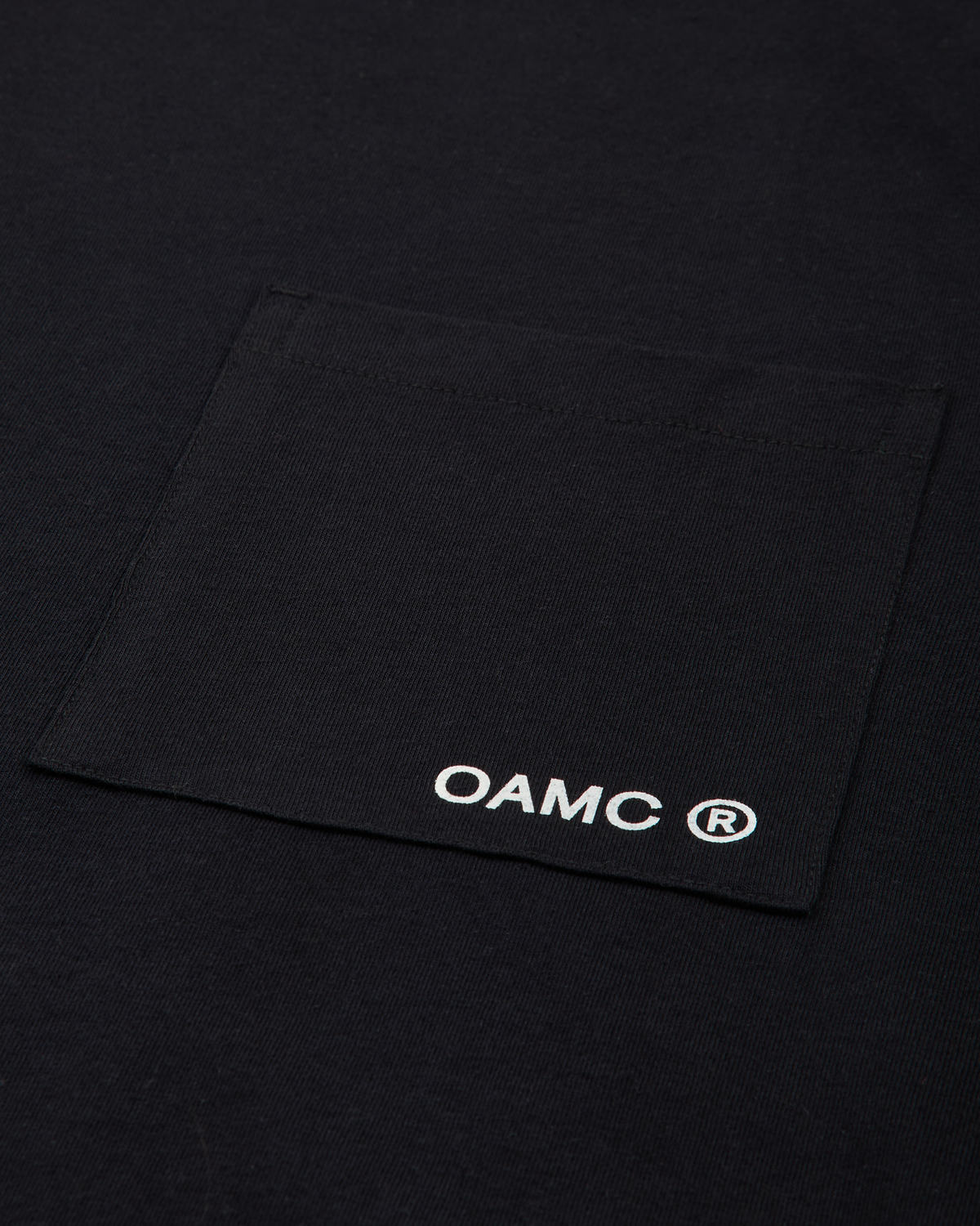 Stencil Print Pocket T-Shirt Black / peacemaker oamc