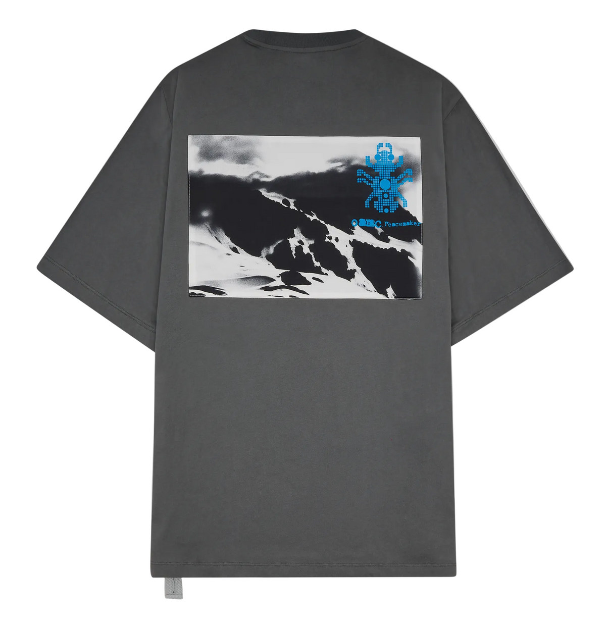 Landscape Print Pocket T-Shirt gray / peacemaker oamc