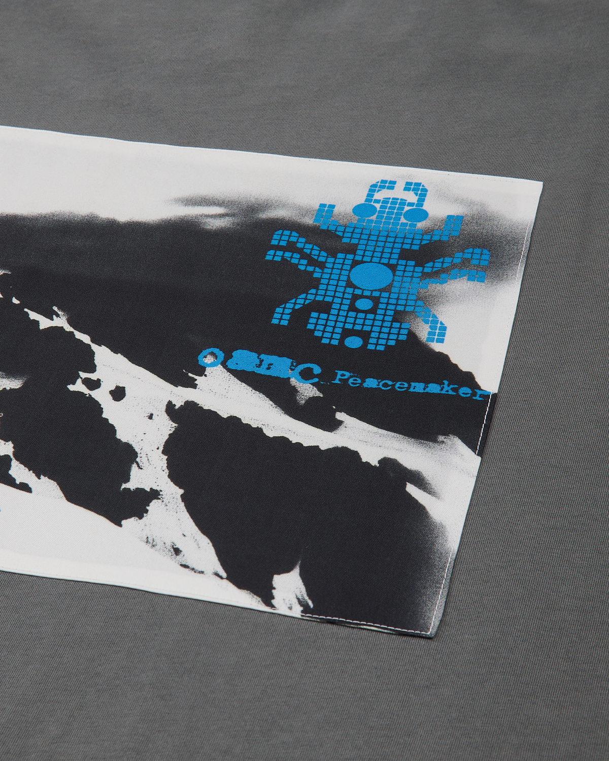 Landscape Print Pocket T-Shirt gray / peacemaker oamc