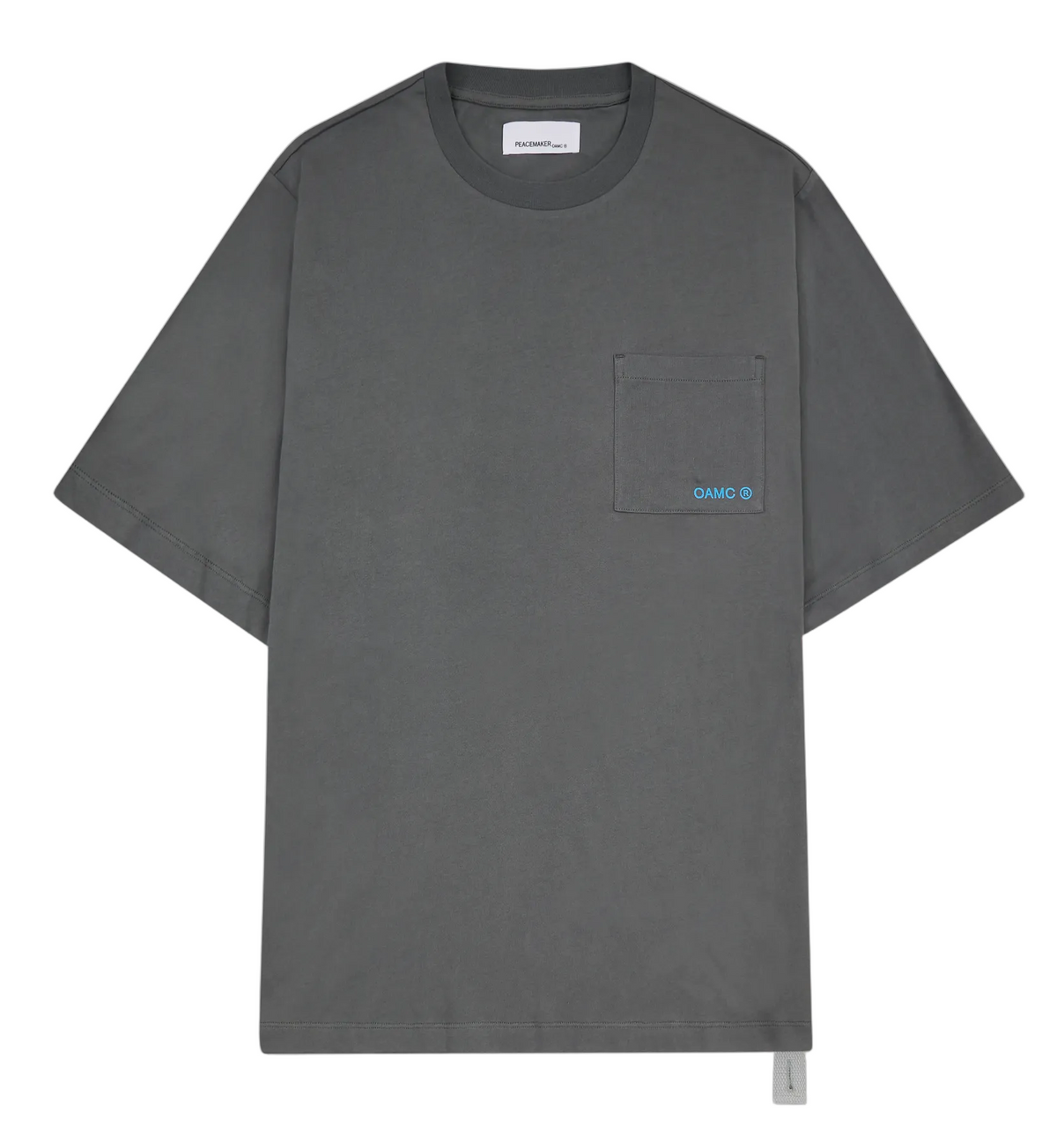 Landscape Print Pocket T-Shirt gray / peacemaker oamc