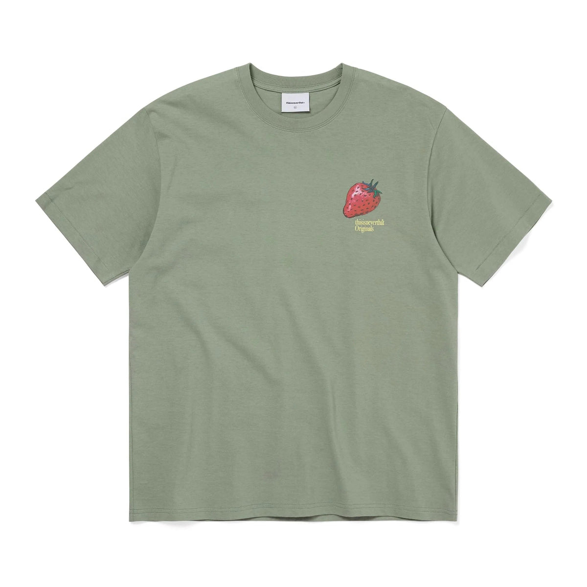 Strawberry Tee Light Olive / THISISNEVERTHAT