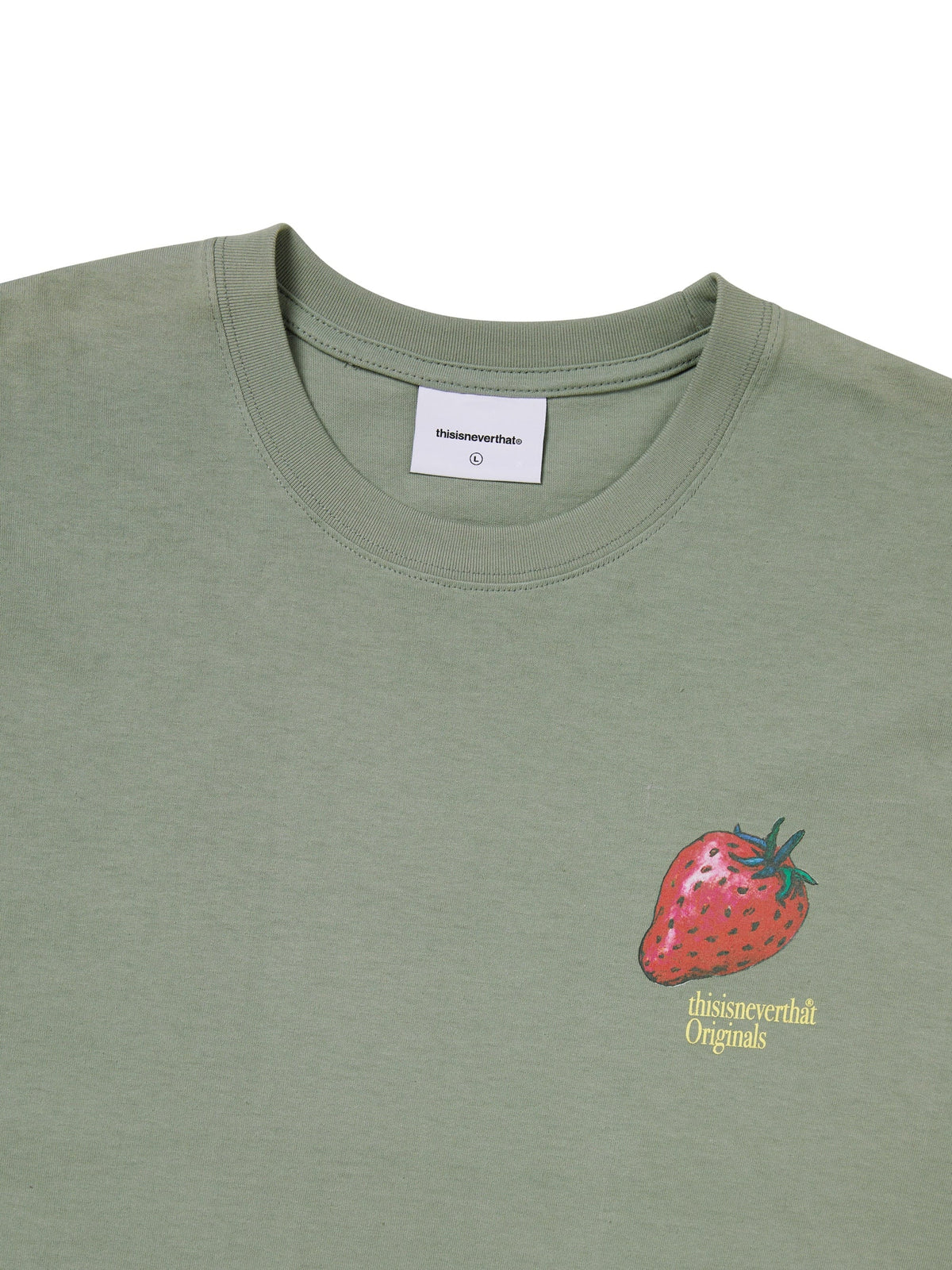 Strawberry Tee Light Olive / THISISNEVERTHAT