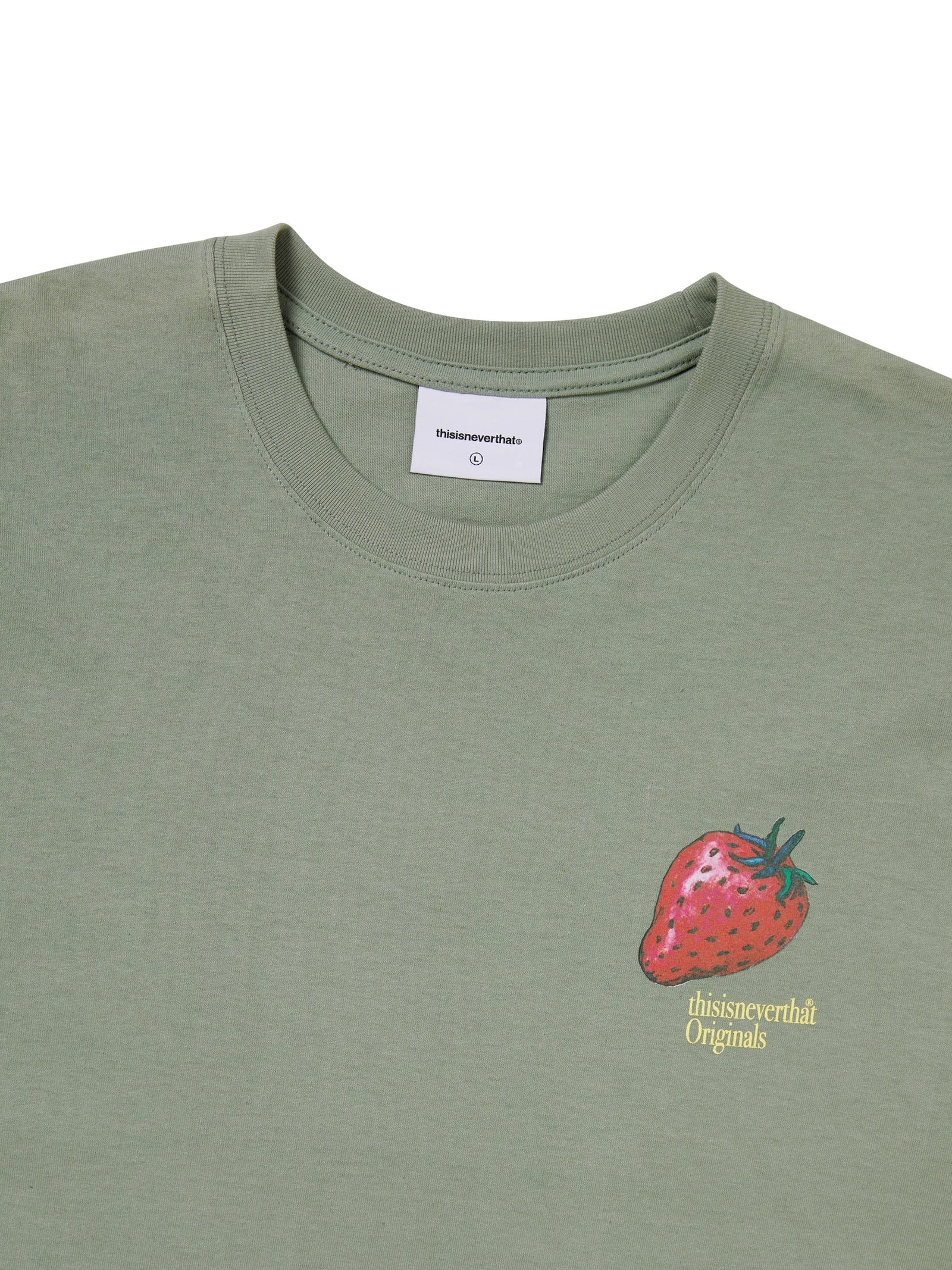 Strawberry Tee Light Olive / THISISNEVERTHAT
