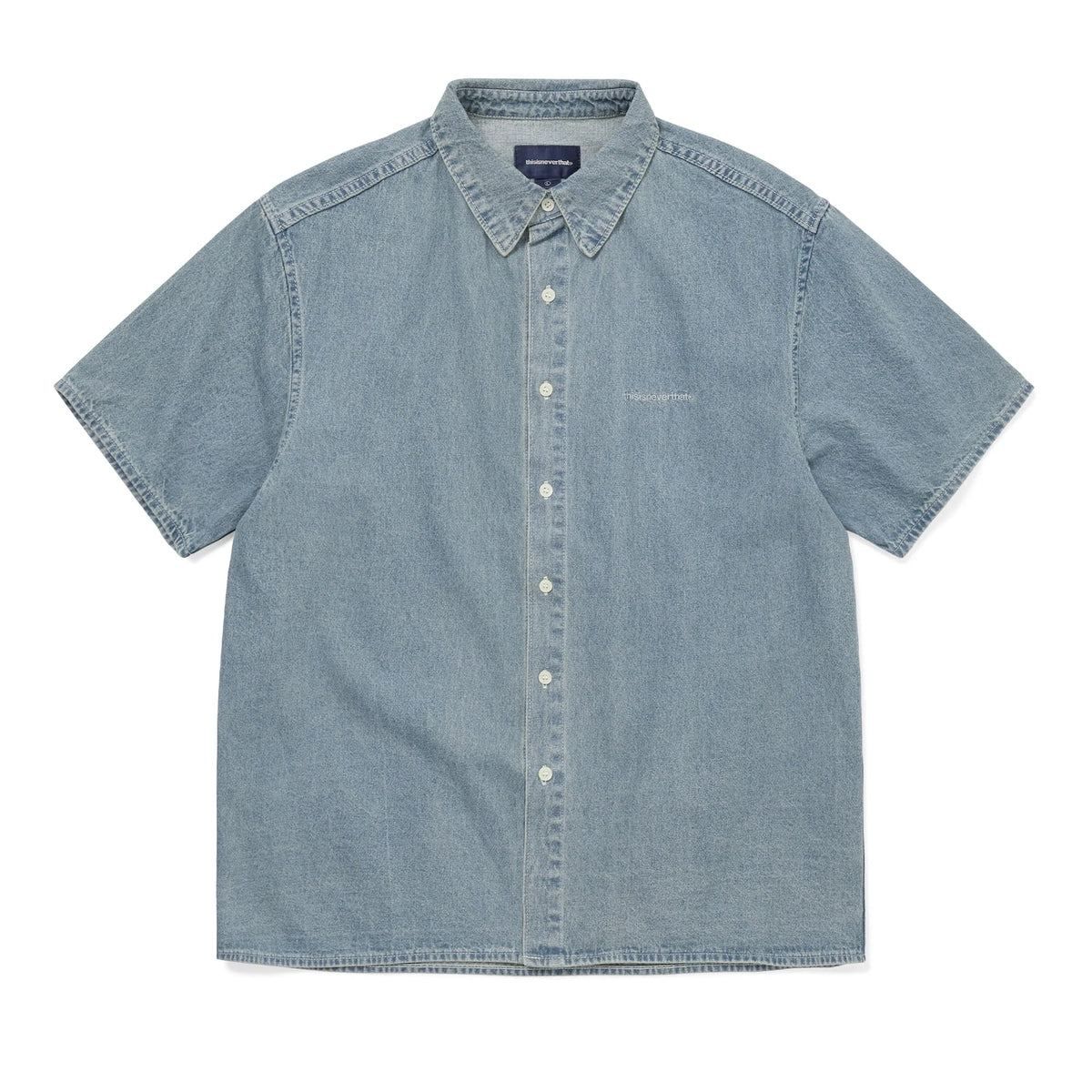 Washed Denim S/S Shirt Washed Blue / thisisneverthat