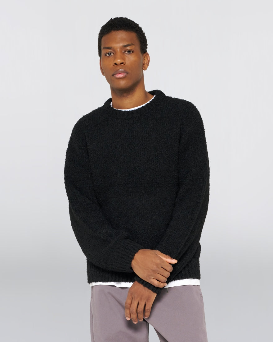Dun Textured Sweater / EDWIN / BLACK
