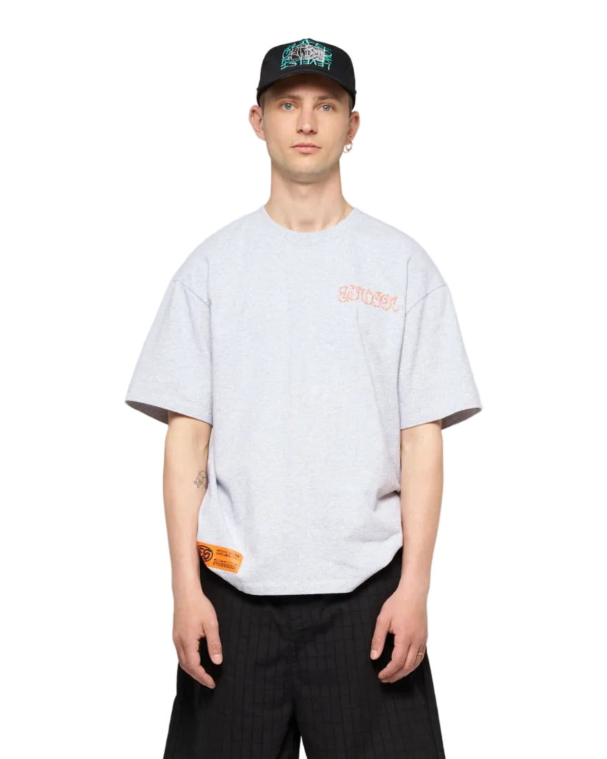 Spiral Sighs T-Shirt / EDWIN / Grey Marl