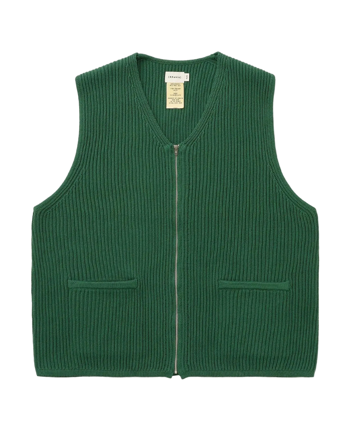 Khakis Milo Knit Vest Green / khakis