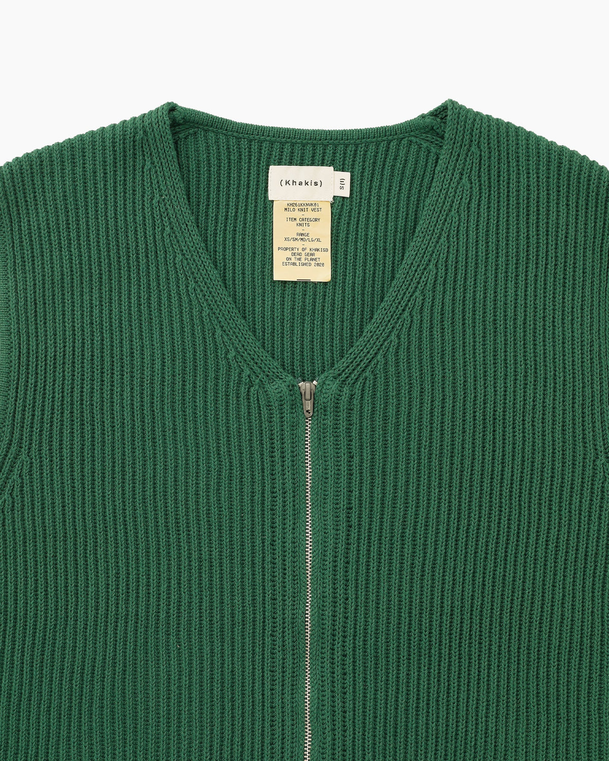 Khakis Milo Knit Vest Green / khakis