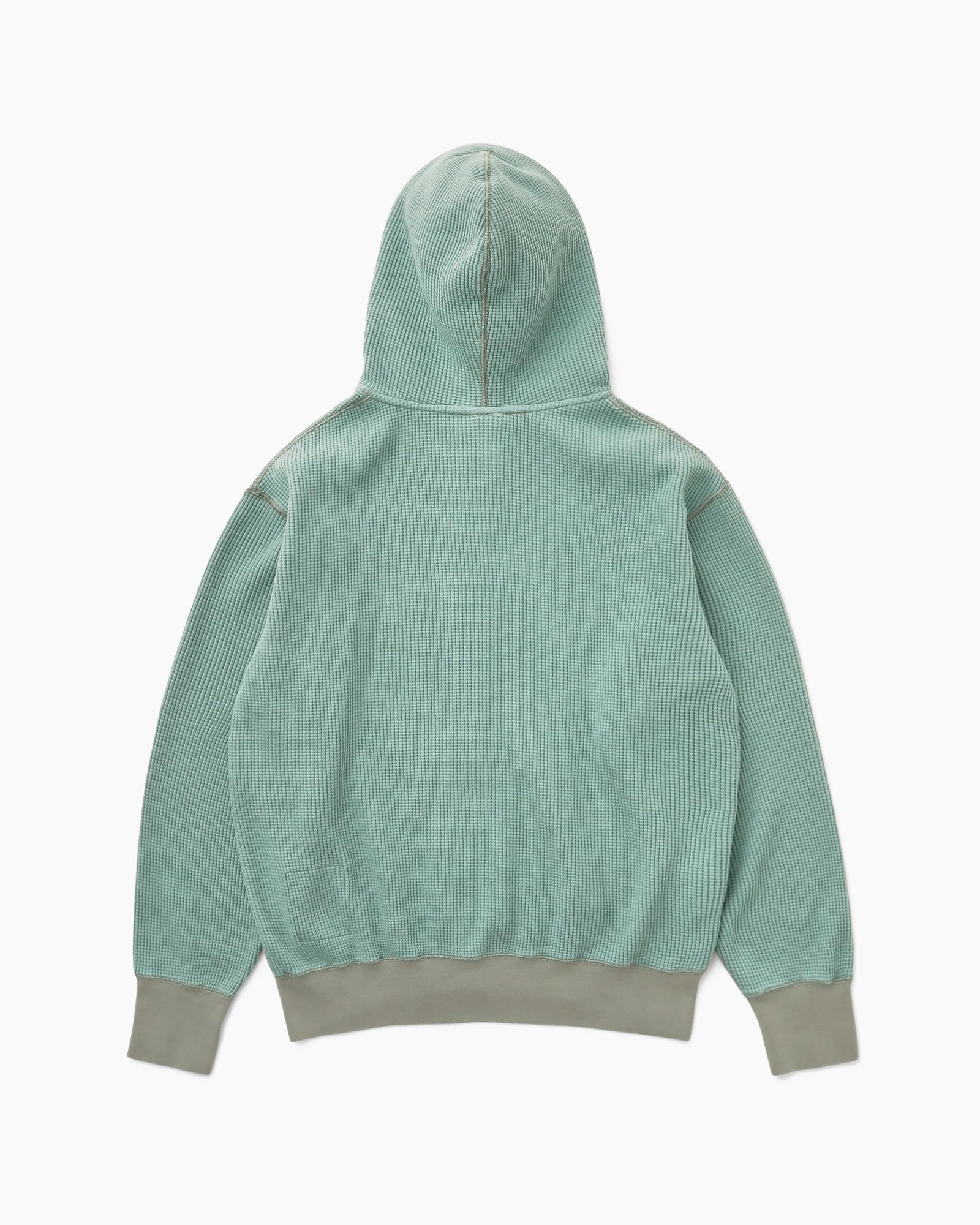 Khakis Waffle Full Zip Hoodie Dusty Teal / khakis 2020