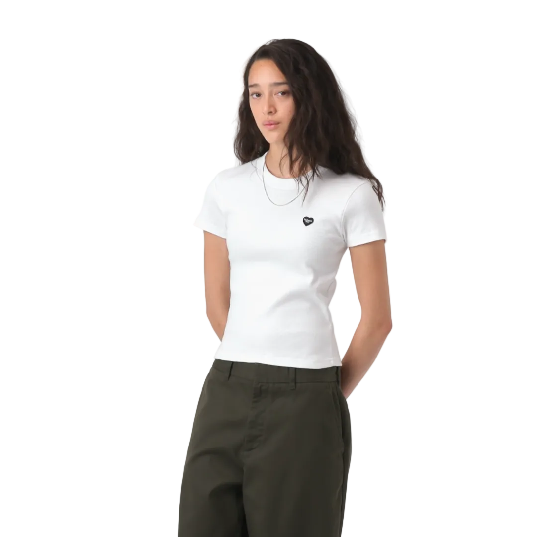 W' S/S Small Heart Patch T-Shirt White  / carhartt wip