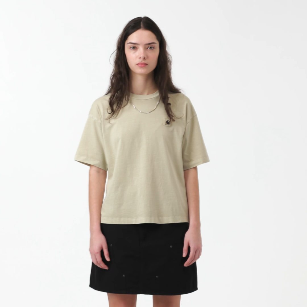 W' S/S Nelson T-Shirt / carhartt wip / stone