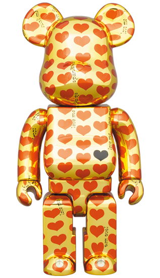 100%+400% GOLD HEART / MEDICOM TOY