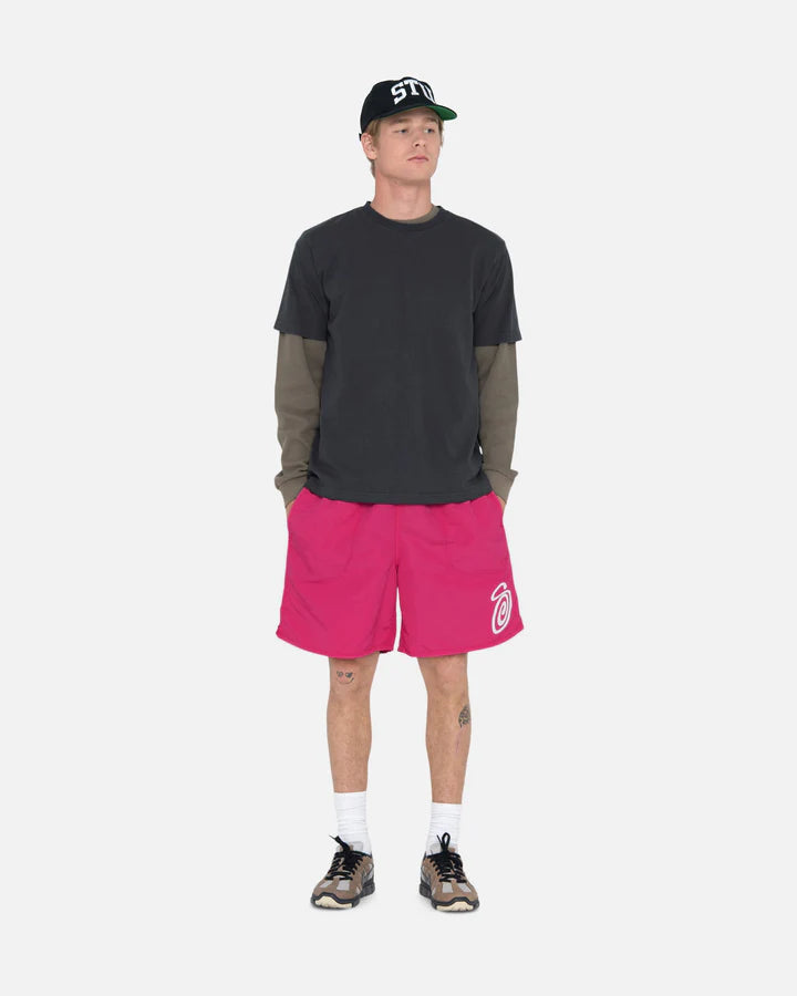 CURLY S WATER SHORT / STUSSY / FUCSHIA