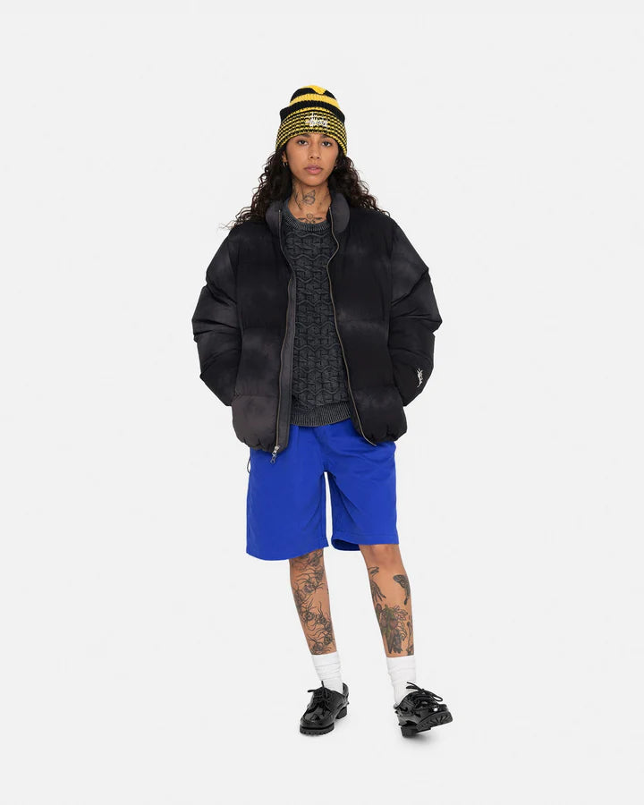 RECYCLED NYLON DOWN PUFFER / STUSSY / VINTAGE BLACK