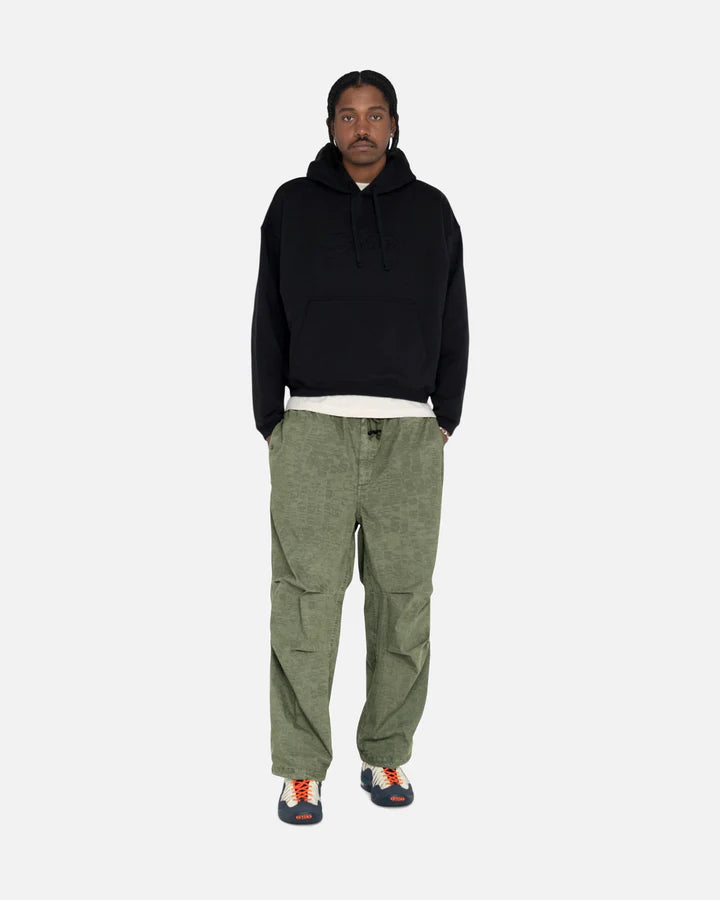 RELAXED OVERSIZED HOODIE / STUSSY / BLACK