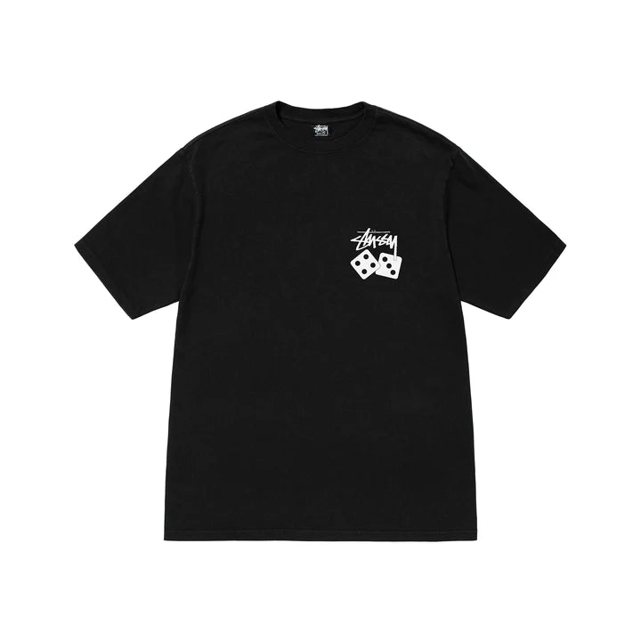 DICE PIGMENT DYED TEE / STUSSY / BLACK